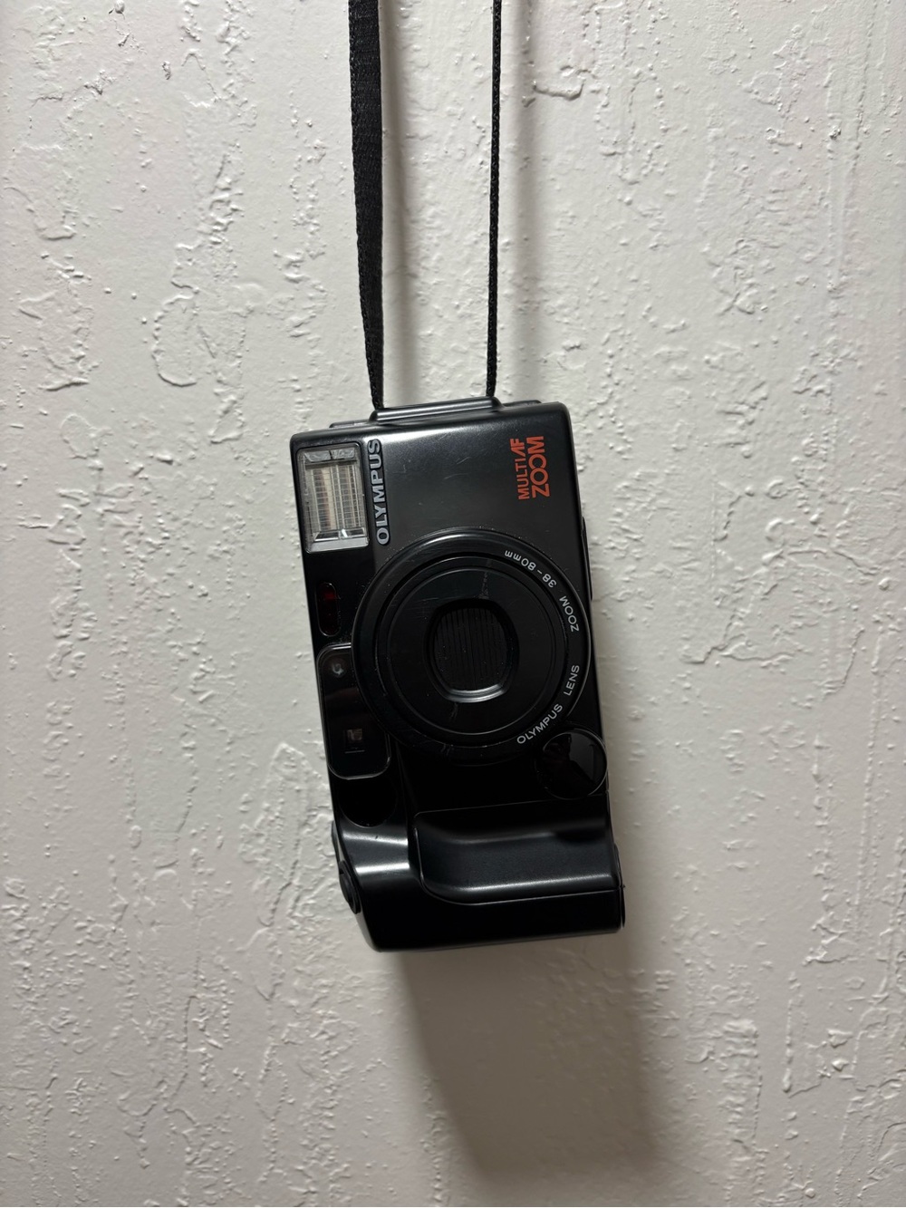 Olympus Multi AF ZOOM Black Compact FILM CAMERA *FOR PARTS OR REPAIR*